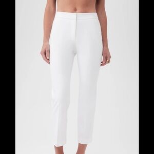 Trina Turk White Cropped Ankle Pants